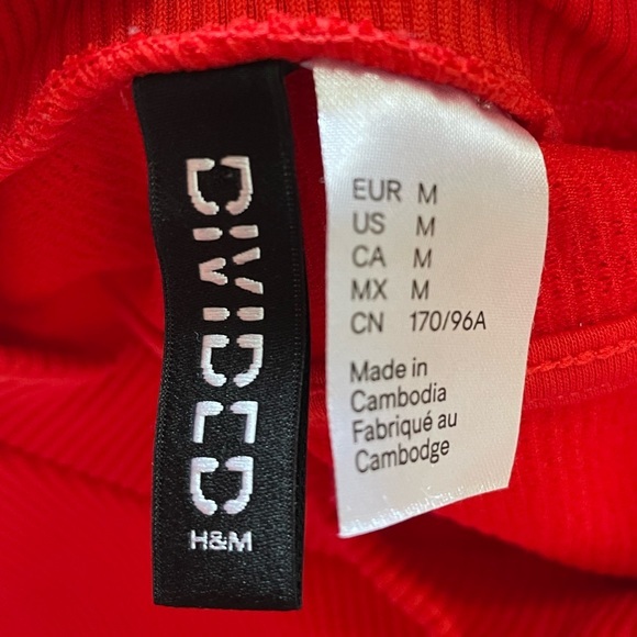 H&M Caliente Bodycon Cutout Ribbed Mini Dress - M - Picture 5 of 6